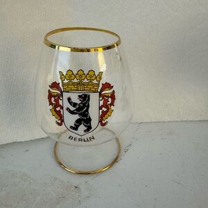 Source Unknown Gold-Trimmed Berlin Glass